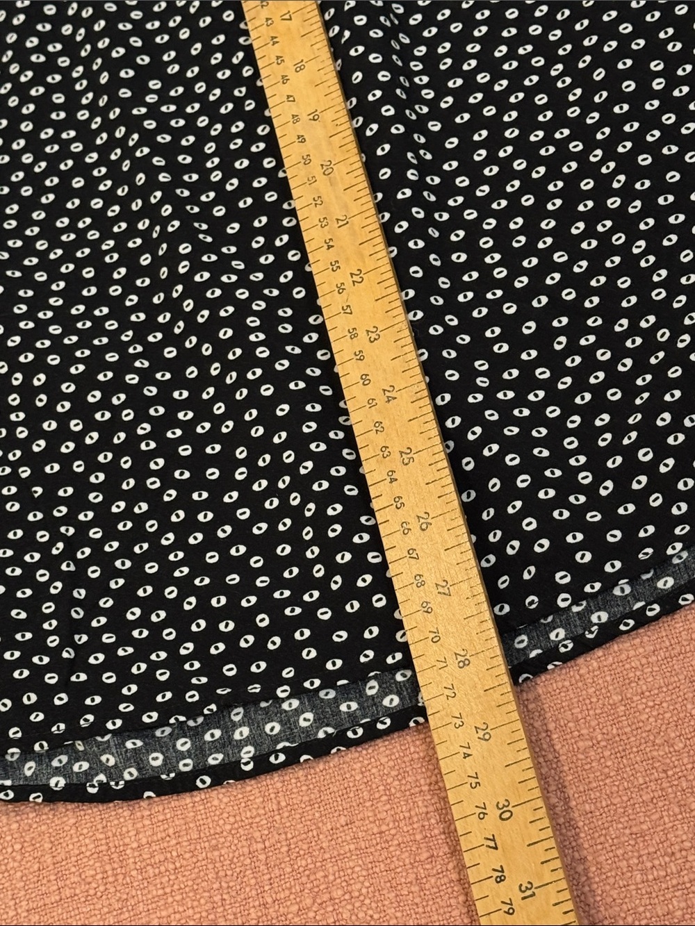 Nicole Miller med wm’s Black Blouse with White Dot Print - Picture 7 of 10